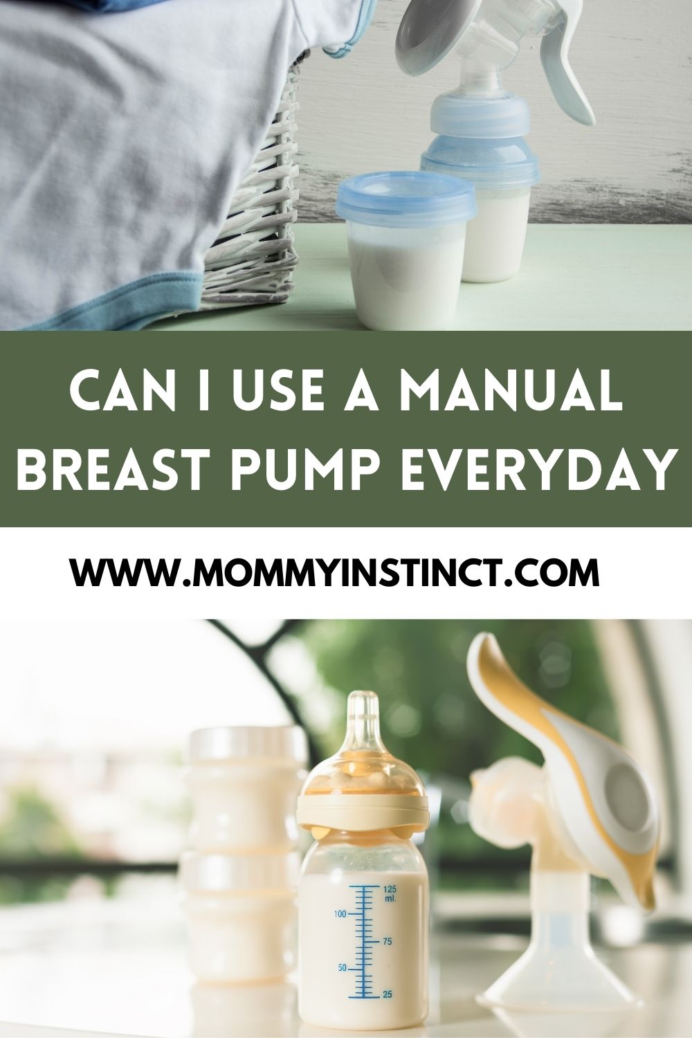can i use a manual breast pump everyday