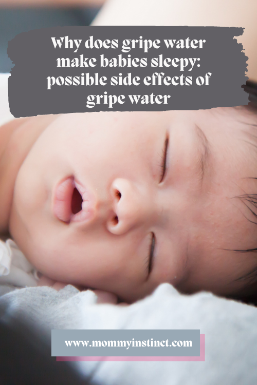 Why does gripe water make babies sleepy