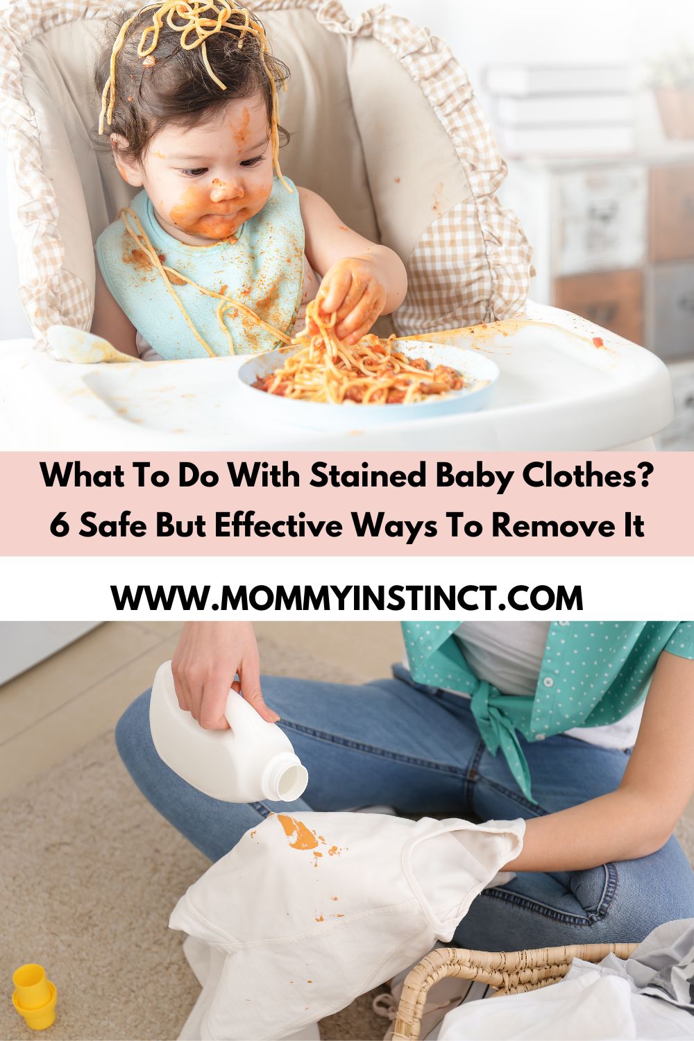 what to do with stained baby clothes