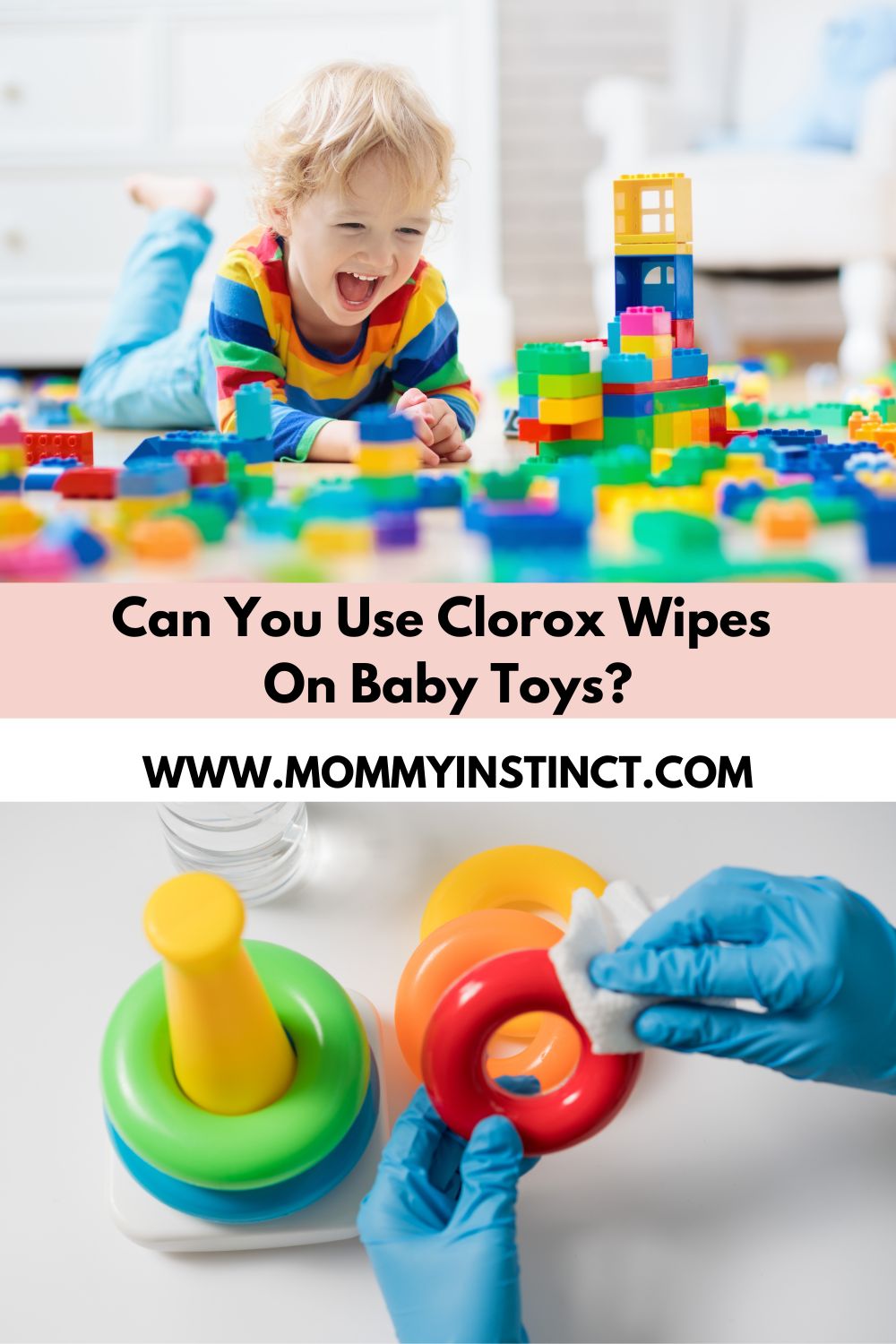 can you use clorox wipes on baby toys