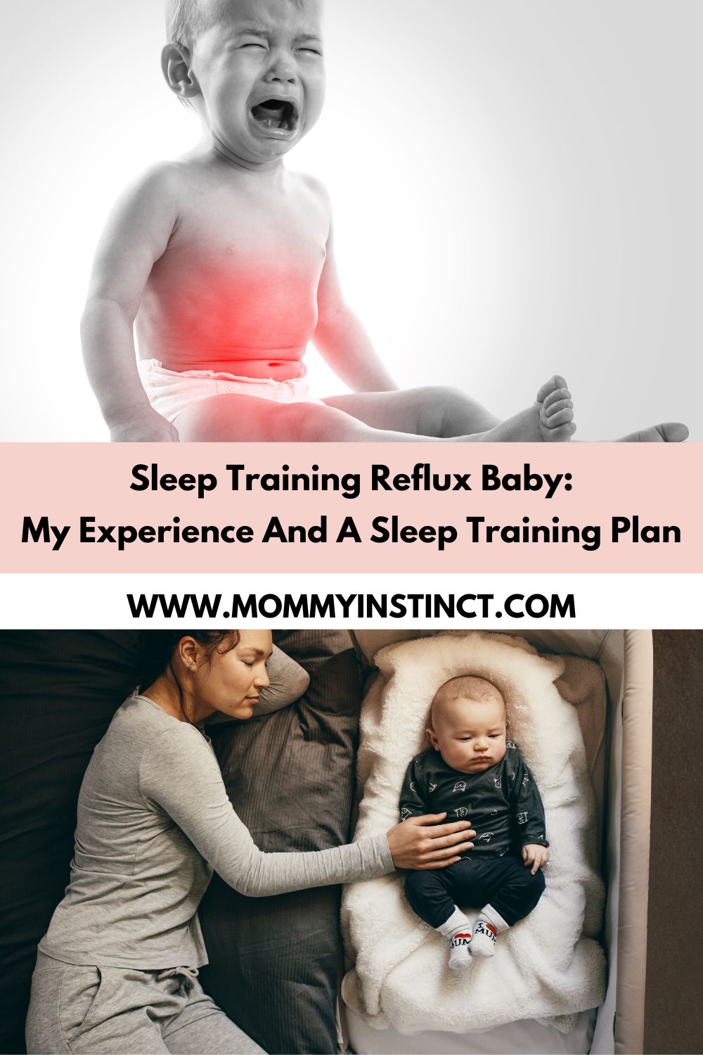 sleep training reflux baby